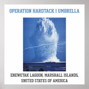 Póster Prova nuclear dos ESTADOS UNIDOS de Marshall