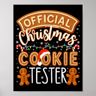 Poster Provador de Biscoito de Natal Engraçado Família As