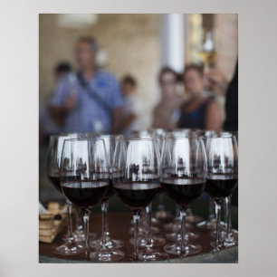 Póster provando de vinho Bodega Marques de Riscal