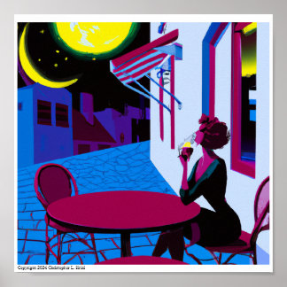 Poster Provando de Vinho de Celebração da Noite em Bari, 