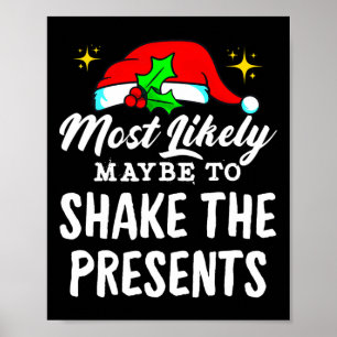 Poster Provavelmente Vai Sacudir os Presentes Natal Fun
