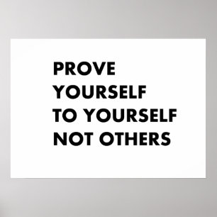 Poster Prove-se a si mesmo