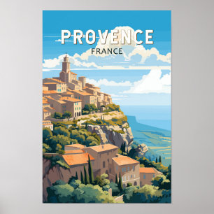 Poster Proveniência França Viagem Art Vintage