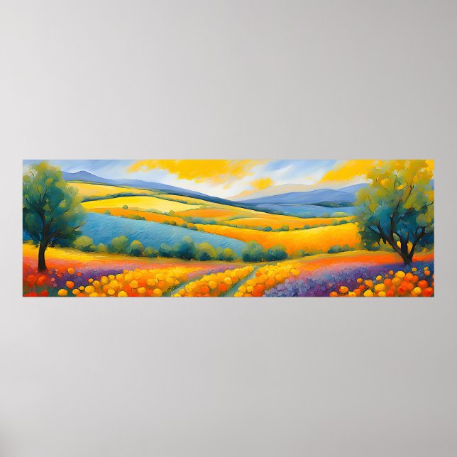 Poster Proveniência panorâmica "Fleurs Tranquilles" (Frente)