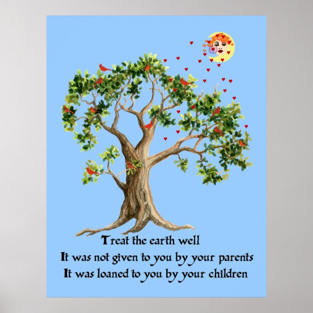 Póster Proverb da Natureza Queniana (Frente)