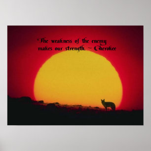 Póster Provérbio Cherokee