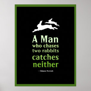 Poster Provérbio chinês