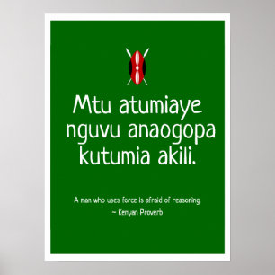 Poster Provérbio do Kenyan