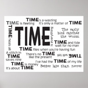 Poster - provérbio do tempo