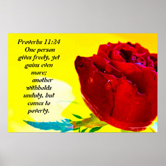 Poster Provérbios 11:24