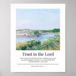 Poster Provérbios 3:5-6 Confie no Senhor