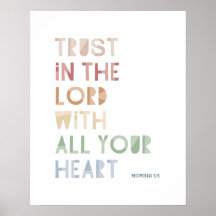 Provérbios 3:5 Confie no Senhor Com Todo o Seu Cor