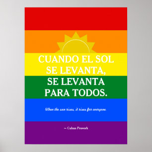 Poster Proverbo cubano