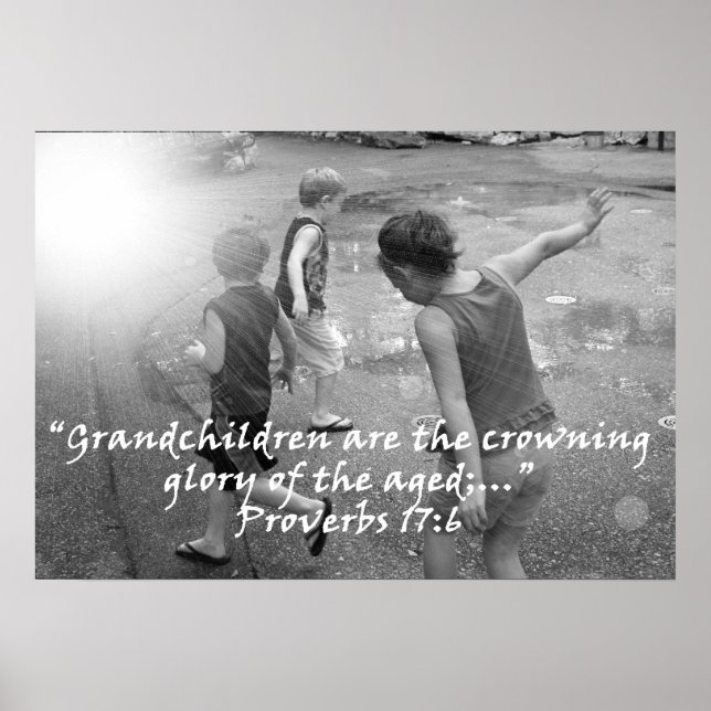 Póster "Proverbs 17:6" por Carter L. Shepard (Frente)