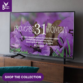 Poster PROVERBS 31 MULHERES - Arte-quadro cristã para a T