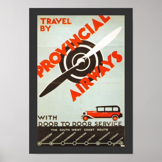 Poster Provincial Airways (Frente)