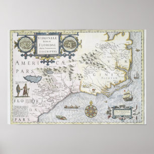 Poster Provinciarum do artigo e do Floridae Americae de