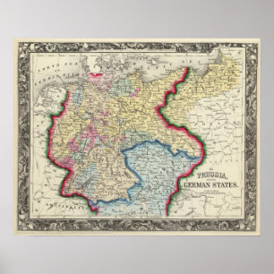 Poster Prússia, e os estados alemães