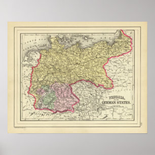 Póster Prússia, estados alemães