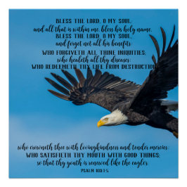 Póster Psalm 103 Flying Eagle Glossy Poster