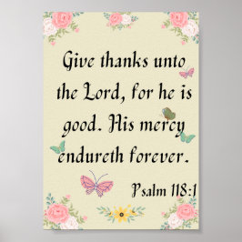 Poster Psalm 118