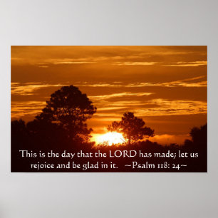 Poster Psalm 118:24