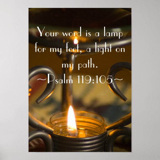 Poster Psalm 119:105 (Frente)