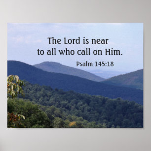 Póster Psalm 145:18 The Lord is near to all who call