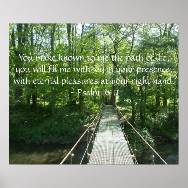 Poster Psalm 16:11 (Frente)