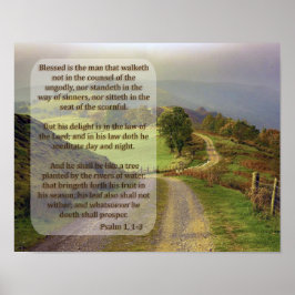 POSTER PSALM 1, 1-3