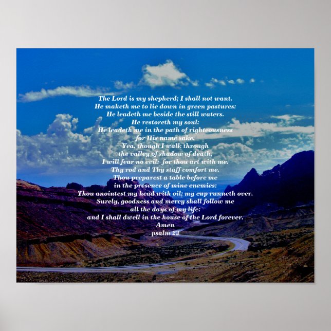 PÓSTER PSALM 23 (Frente)