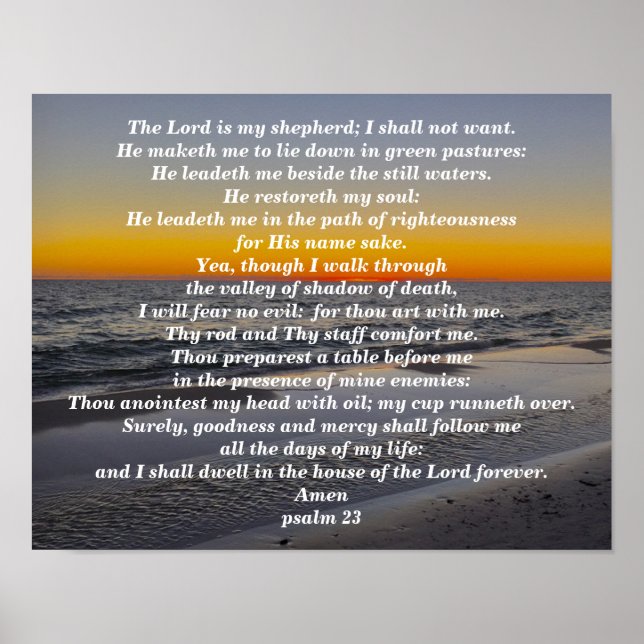 POSTER PSALM 23 (Frente)