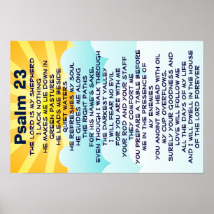 Poster Psalm 23