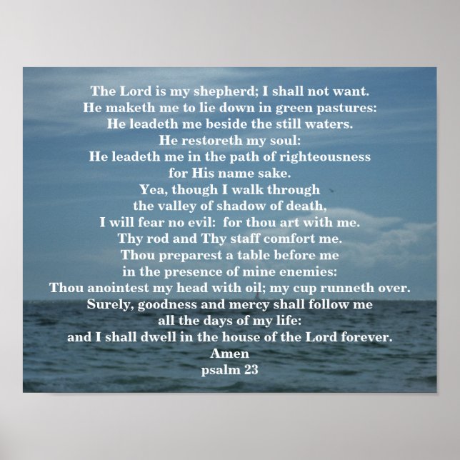 POSTER PSALM 23 (Frente)