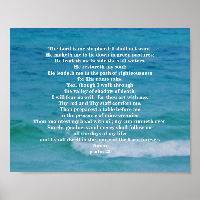 POSTER PSALM 23 (Frente)