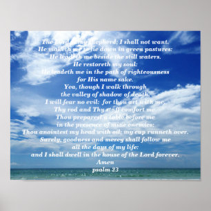 PÓSTER PSALM 23