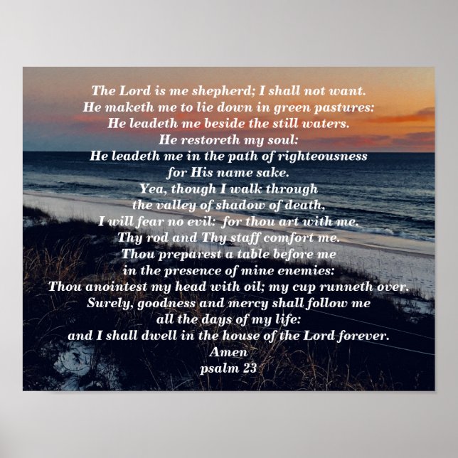 POSTER PSALM 23 (Frente)