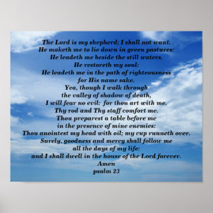 POSTER PSALM 23