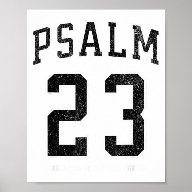 Poster Psalm 23 Jersey  (Frente)