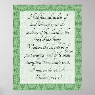 Poster Psalm 27:13-14