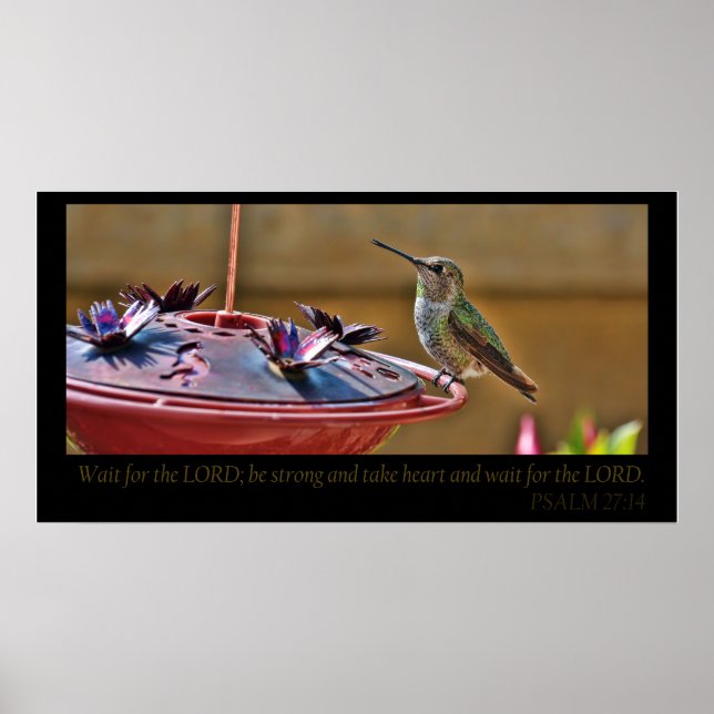 Poster PSALM 27:14 (Frente)