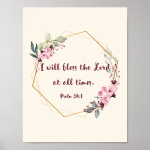 Poster Psalm 34