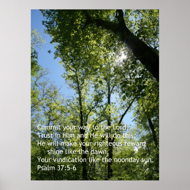 Poster Psalm 37 (Frente)