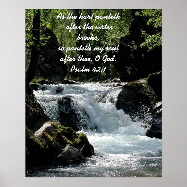 Poster Psalm 42:1 (Frente)