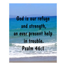 Psalm 46:1 Bíblia Verse Beach