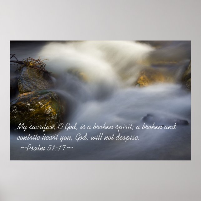 Poster Psalm 51:17 (Frente)