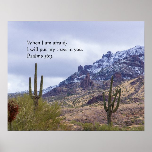 Poster Psalm 56:3 (Frente)