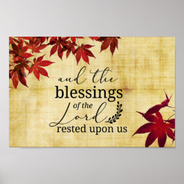 Poster PSALM 90:17 Bênçãos do Senhor nos atacaram