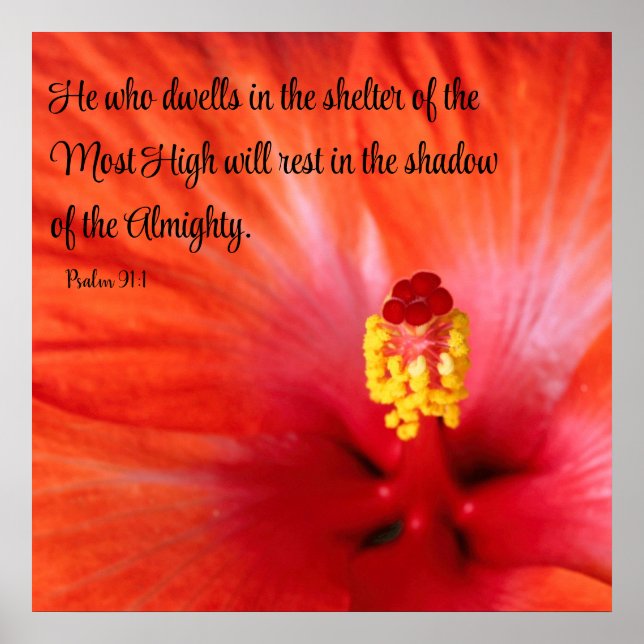 Poster Psalm 91:1 (Frente)