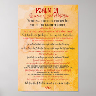 Poster PSALM 91 Prayer